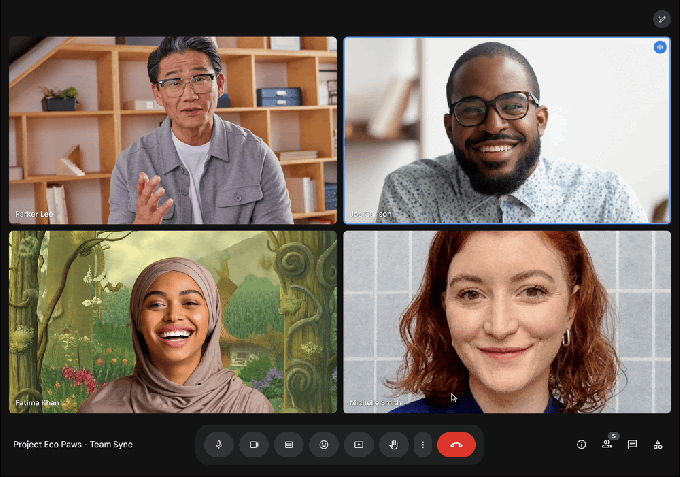 Gemini 在 Meet 与 Drive 中的协作能力示意